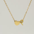 Jewelry wholesale 26 English Love Letters Pendant 18K Stainless Steel Necklace