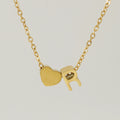 Jewelry wholesale 26 English Love Letters Pendant 18K Stainless Steel Necklace