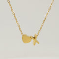 Jewelry wholesale 26 English Love Letters Pendant 18K Stainless Steel Necklace