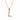Jewelry wholesale Bamboo 18K 26 Alphabet Pendant Stainless Steel Necklace