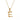 Jewelry wholesale Bamboo 18K 26 Alphabet Pendant Stainless Steel Necklace