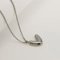 Jewelry wholesale Chubby Vapor Bubble 26 Alphabet Pendant Stainless Steel Necklace