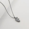 Jewelry wholesale Chubby Vapor Bubble 26 Alphabet Pendant Stainless Steel Necklace