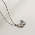 Jewelry wholesale Chubby Vapor Bubble 26 Alphabet Pendant Stainless Steel Necklace