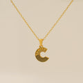 Jewelry wholesale Gold Plated 26 Capital Letter Crocodile Textured Pendant Necklace