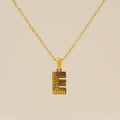 Jewelry wholesale Gold Plated 26 Capital Letter Crocodile Textured Pendant Necklace