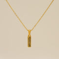 Jewelry wholesale Gold Plated 26 Capital Letter Crocodile Textured Pendant Necklace