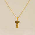 Jewelry wholesale Gold Plated 26 Capital Letter Crocodile Textured Pendant Necklace