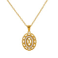 Jewelry wholesale Love Hollow Letter Stainless Steel Pendant Necklace