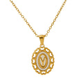 Jewelry wholesale Love Hollow Letter Stainless Steel Pendant Necklace