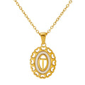 Jewelry wholesale Love Hollow Letter Stainless Steel Pendant Necklace