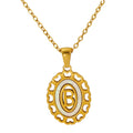 Jewelry wholesale Love Hollow Letter Stainless Steel Pendant Necklace