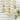 Jewelry wholesale Pearl Chain Electroplated 18K Gold Letter Pendant Stainless Steel Necklace
