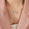 Jewelry wholesale Dainty Fine Jewelry Stainless Steel Irregular Heart Pendant Necklaces