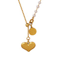 Jewelry wholesale ElegantLetter Round Heart Tassel Pendant Beads Chain Necklaces