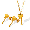 Jewelry wholesale High Quality 18K Gold Plated Melt Heart Pendant Waterproof Necklaces