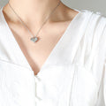 Jewelry wholesale Hot Sale Dainty Inlaid Zircon Heart Pendant Necklaces For Women