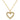 Jewelry wholesale Light Luxury Stainless Steel Goldtone Diamond Heart Pendant Necklace