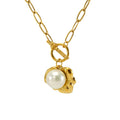 Jewelry wholesale New Arrival Elegant Pearl Stainless Steel Necklace