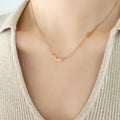 Jewelry wholesale New Arrival Rose Gold Plated Romantic Love Heart Pendant Necklaces