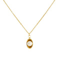 Jewelry wholesale New Arrival Stainless Steel 18k Gold Plated Pearl Necklace