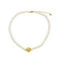 Jewelry wholesale Pearl necklace short stainless steel necklace