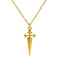 Jewelry wholesale Simple Vintage Cross Stainless Steel Pendant Necklace