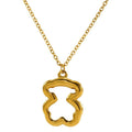 Jewelry wholesale Stainless Steel Necklace with Skeleton Bear Pendant