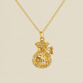Jewelry wholesale Stainless Steel Rhinestone Pendant Necklace
