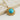 Jewelry wholesale Turquoise Round Stainless Steel Pendant