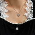 Jewelry wholesale Wholesale Irregular Pattern Hollow Out Heart Pendant Necklaces