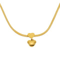 Jewelry wholesale Wholesale Love Heart Gold Plated Stainless Steel Necklace