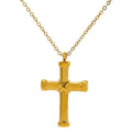 Jewelry wholesale Diamond Cross Pendant Stainless Steel Necklace