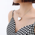 Jewelry wholesale Classic Fashion Jewelry Stainless Steel Large Heart Pedant Necklaces