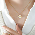 Jewelry wholesale Classic Jewelry White Shell Round Butterfly Star Heart Pendant Necklace