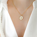Jewelry wholesale Classic Jewelry White Shell Round Butterfly Star Heart Pendant Necklace
