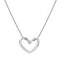 Jewelry wholesale New Arrival Concise Line Heart Pendant Round Snake Chain Necklace