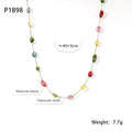 Jewelry wholesale Trendy Mother's Day Gift Letter Heart Inlaid Zircon Pendant Necklaces