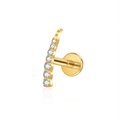 Jewelry wholesale G23 Titanium Claw Set CZ Lip Nose Piercing Jewelry