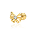 Jewelry wholesale G23 Titanium Bow Knot Lips Shape Zircon Piercings Jewelry
