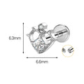 Jewelry wholesale Hypoallergenic Titanium Body Jewelry Studs for Lips Ears