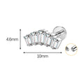Jewelry wholesale ASTM F136 G23 Titanium Internal Thread Lip Ring Nose Piercing