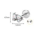 Jewelry wholesale ASTM F136 G23 Titanium Internal Thread Lip Ring Nose Piercing