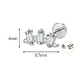 Jewelry wholesale ASTM F136 G23 Titanium Internal Thread Lip Ring Nose Piercing