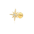 Jewelry wholesale G23 Titanium Hypoallergenic CZ Lip Nose Stud Piercing Jewelry