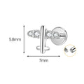 Jewelry wholesale G23 Titanium Hypoallergenic CZ Lip Nose Stud Piercing Jewelry