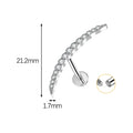 Jewelry wholesale F136 Implant Grade Claw Set Marquise 5A CZ Ear Nose Piercing Stud