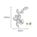 Jewelry wholesale F136 Implant Grade Claw Set Marquise 5A CZ Ear Nose Piercing Stud