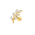 Jewelry wholesale F136 Implant Grade Claw Set Marquise 5A CZ Ear Nose Piercing Stud