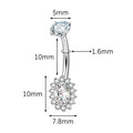 Jewelry wholesale G23 Titanium Double Head Navel Ring & Belly Piercings